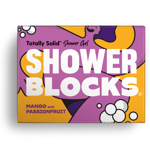 Shower Blocks-Solid Shower Gel | Mango & Passionfruit | Cruelty Free, Vegan & Plastic Free 