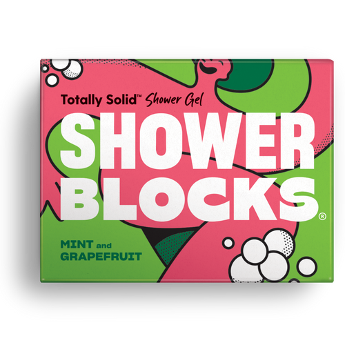 Shower Blocks-Solid Shower Gel | Mint & Grapefruit | Cruelty Free, Vegan & Plastic Free 