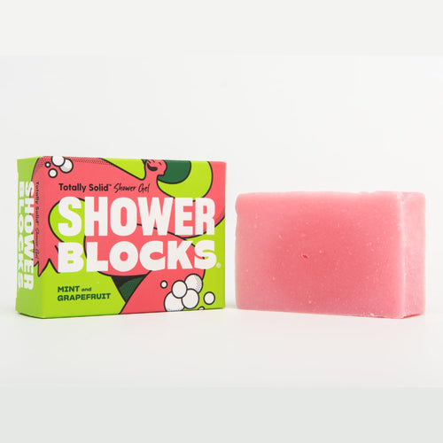 Shower Blocks-Solid Shower Gel | Mint & Grapefruit | Cruelty Free, Vegan & Plastic Free 