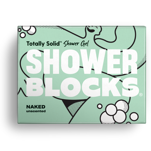 Shower Blocks-Solid Shower Gel | Naked Unscented | Cruelty Free, Vegan & Plastic Free 