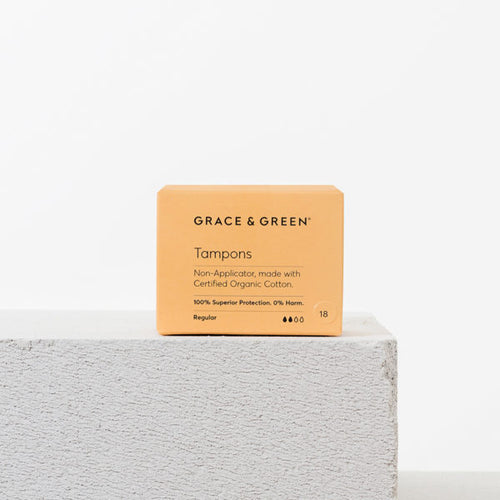 Grace & Green-Organic Non Applicator Tampons | Regular