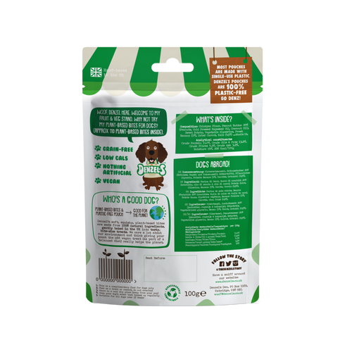 Denzel's-Low Cal Training Dog Treats | Vegan 