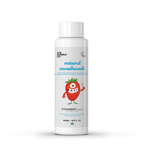 The Humble Co-Natural Mouthwash | Strawberry | Cruelty Free and Vegan 