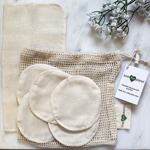 Love The Planet-Muslin Cleansing Rounds & Cloth 