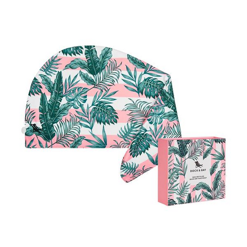 Dock & Bay-Botanical Hair Wrap Towel | Banana Leaf Bliss