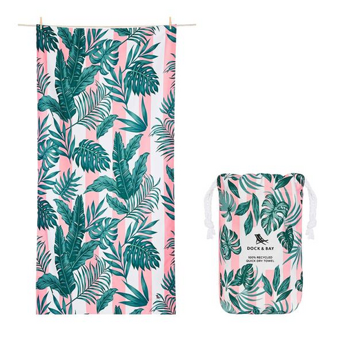 Dock & Bay-Botanical Quick Dry Towel | Banana Leaf Bliss