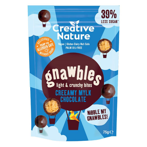 Creative Nature-Light & Crunchy Gnawbles | Mylk Chocolate | Vegan 