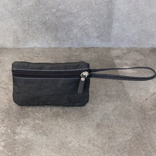 Colibries-Hemlock Clutch Wallet | Black | Vegan Leather Bag 