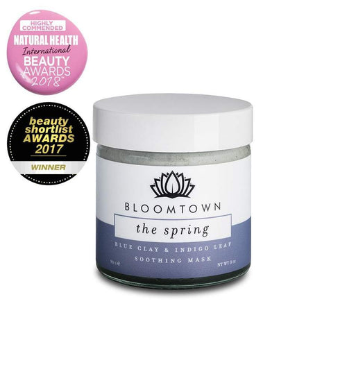 Bloomtown-Blue Clay Mask | Soothing Bentonite & Indigo Leaf - The Cruelty Free Beauty Box