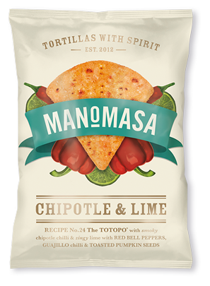 Manomasa Vegan Tortilla Chips | Chipotle & Lime 