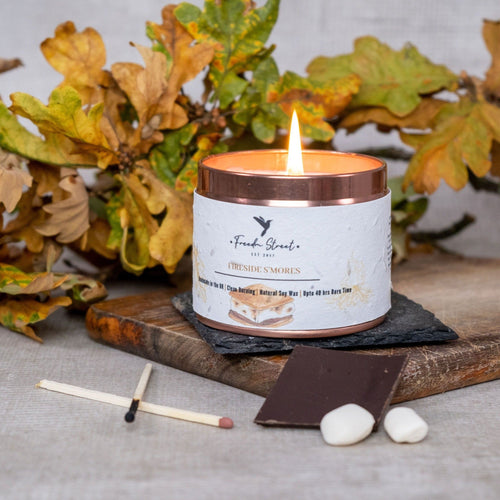 Freedm Street-Soy Autumn Candle | Vegan and Plastic Free | Fireside S'mores