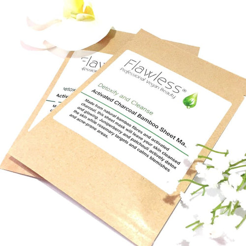 Flawless-Activated Charcoal Sheet Face Mask - The Cruelty Free Beauty Box