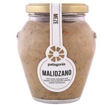 Pelagonia-Malidzano Smoky Aubergine & Pepper Meze | Vegan Dips and Spreads 