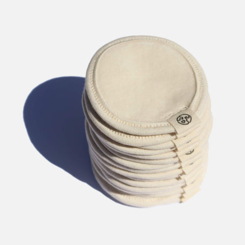 Zero Waste Club-Organic Cotton Makeup Remover Pads & Wash Bag