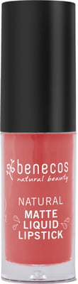Benecos-Natural Matte Liquid Lipstick | Coral Kiss - The Cruelty Free Beauty Box