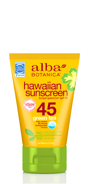 Alba Botanica-Hawaiian Green Tea Sunscreen | SPF45 - The Cruelty Free Beauty Box