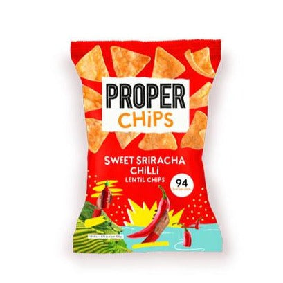 Proper Chips-Lentil Chips Sharing Bag | Sweet Sriracha Chilli